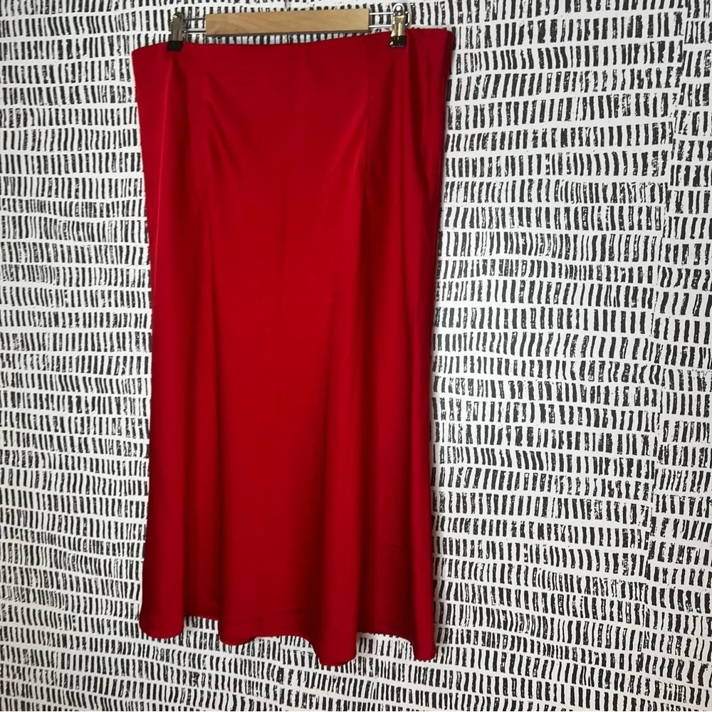 J. Crew Red A-Line Skirt